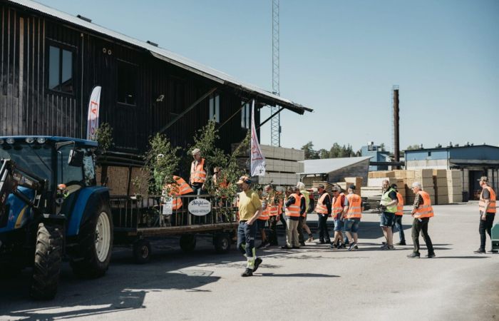 Välbesökt sågverksdag i Linneryd